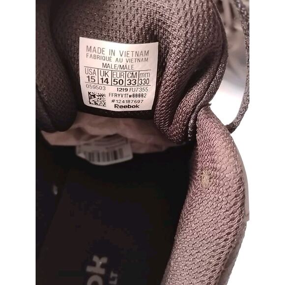 Reebok Black Memory Tech LT Mens Size USA 15 New Slip Resistant - Picture 4 of 9